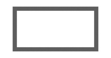 Çizgili çerçeve şablonu. Beyaz arka plan üzerinde izole vektör çizim.