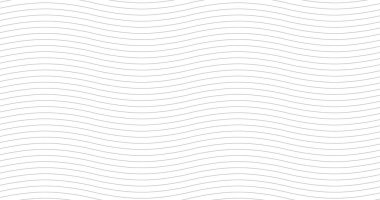 Geometrik gri dalgalar pürüzsüz desen. Hafif koleksiyon. Soyut dalga desenli arka plan tasarımı. Minimalist tasarım için vektör illüstrasyonu. Modern, zarif duvar kâğıdı. 4k biçimi.
