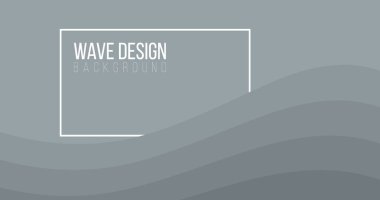 Soyut Modern Tasarım Yaratıcılık Arka Plan Gri Dalgalar, metin için kutu ile. Vektör arka plan kapak tasarımı, kitap tasarımı, poster, el ilanı, web sitesi arka planlar veya reklam kullanılabilir. Vecto