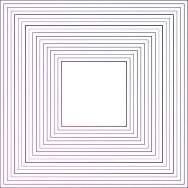 Konsantrik kareler, konsantrik geometrik desen soyut. Radyal, kare doğrusal doku. Alanda metin veya grafikler için merkezi.