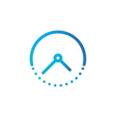 Geçiş zaman çizgisi simgesi, ana simge biçimi, Vektör illüstrasyonu beyaz arkaplanda izole edildi.