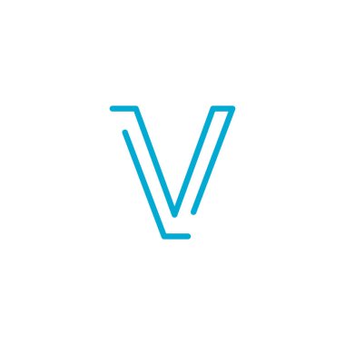 Doğrusal geometrik alfabe alfabesi F harfi düzenlenebilir vuruş. Stok vektör illüstrasyonu beyaz arkaplanda izole edildi.