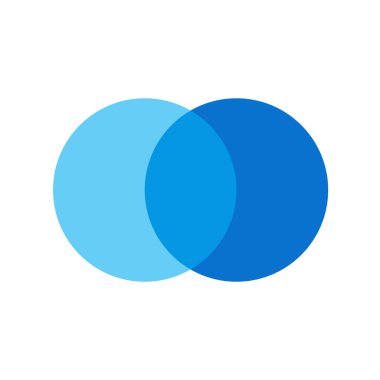 iki çakış çevreleyen tasarım vektör ve pazarlama iş akışı düzeni, yıllık rapor, web tasarımı için kullanılabilir. Adımlar veya süreçler ile iş konsepti