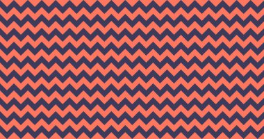 4k Ombre Sembol Mercan Rengi 'nde Yatay Şekilde Kusursuz Vektör Döşeme. Zigzag çizgileri. vektör illüstrasyon arka planı.