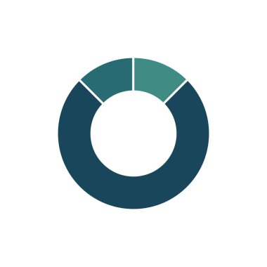 Yeşil daire grafik Infographic template 3 seçenekleri veya sunuları, reklam, düzenleri, yıllık raporlar için adımları ile mavi. Beyaz arka plan üzerinde izole vektör çizim.