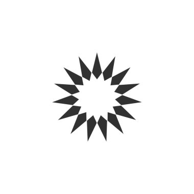 Süs çemberi çiçek soyut vektör logosu tasarımı şablon iş simgesi sanat simgesi konsepti veya logo olarak kullanılabilir.