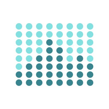 Müzik ve Ses ekolayzır, daire müzik dalga göstergesi. Beyaz arka planda yalıtılmış vektör çizimi