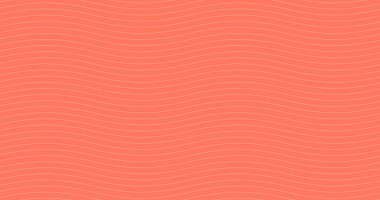 Mercan Geometrik beyaz dalgalar dikişsiz desen. Hafif koleksiyon. Soyut dalga desenli arka plan tasarımı. Minimalist tasarım için vektör illüstrasyonu. Modern zarif duvar kağıdı.