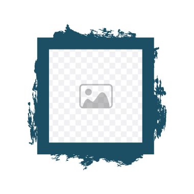 Grunge tarzı ile sadelik fotoğraf çerçeve kare geometrik şekli. karışık stiller. Grunge poster. duvar posteri. vektör çizim.