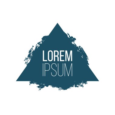 Grunge tarzı ile sadelik geometrik üçgen şekli. karışık stiller. Vektör motivasyon teklif. Grunge poster. Tipografik bilgelik kart baskı, duvar posteri için. vektör çizim.