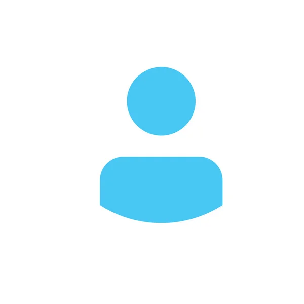 Ícone de usuário em estilo moderno plana isolada no fundo branco. Símbolo de silhueta do usuário para o design do seu site, logotipo, aplicativo, UI. Ilustração vetorial . — Vetor de Stock