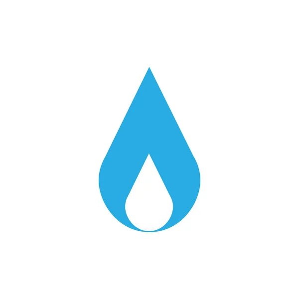 Elemento de diseño del logotipo de gota de agua, ilustración vectorial aislado sobre fondo blanco . — Vector de stock