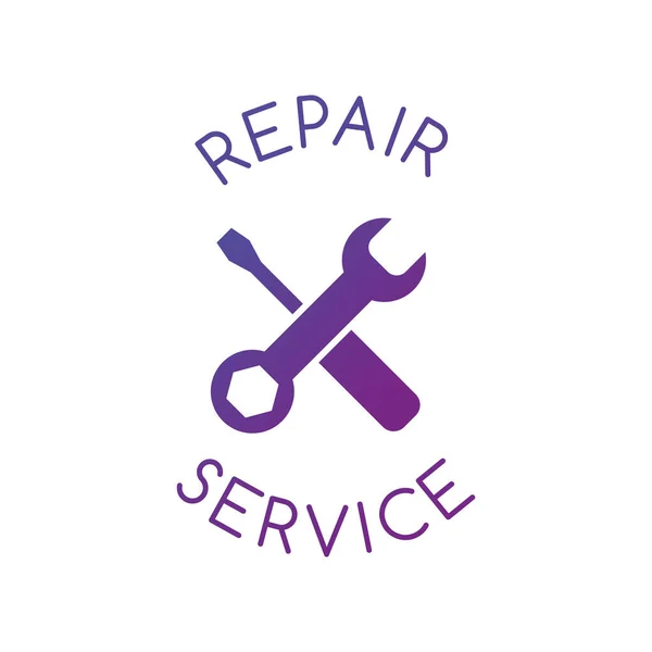 Ilustração do vetor do ícone dos serviços de reparação no fundo branco. design limpo . —  Vetores de Stock