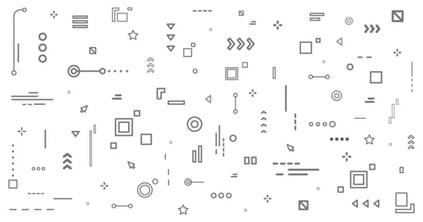 Resumo Formas geométricas fundo, estilo memphis. Padrão geométrico memphis estilo fundo, ilustração vetorial — Vetor de Stock