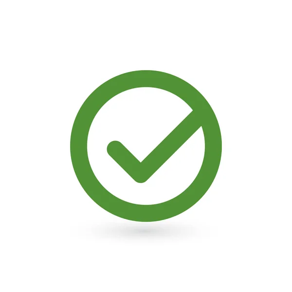 Marca o elemento do sinal. Ícone de marca verde isolado no fundo branco. Design gráfico de marca simples. Ilustração vetorial — Vetor de Stock