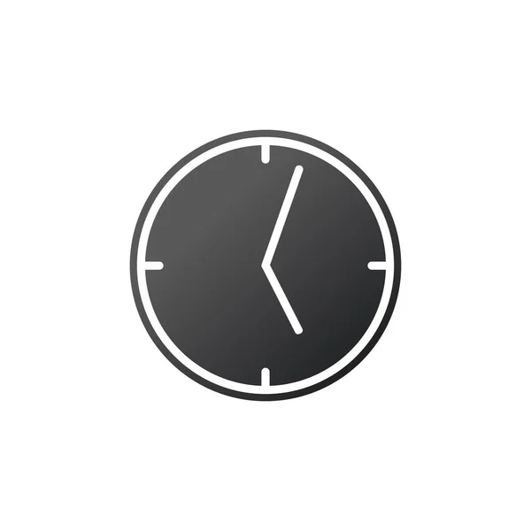 Clock, linear icon. Vector illustration isolated on white background. — Stock Vector