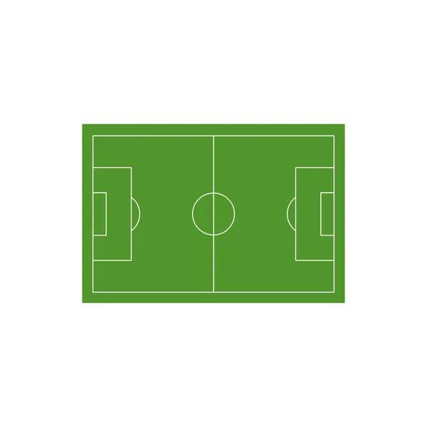 Icono de campo de fútbol. Ilustración simple de fútbol o campo de fútbol icono de vector para la web. Ilustración vectorial aislada sobre fondo blanco — Archivo Imágenes Vectoriales