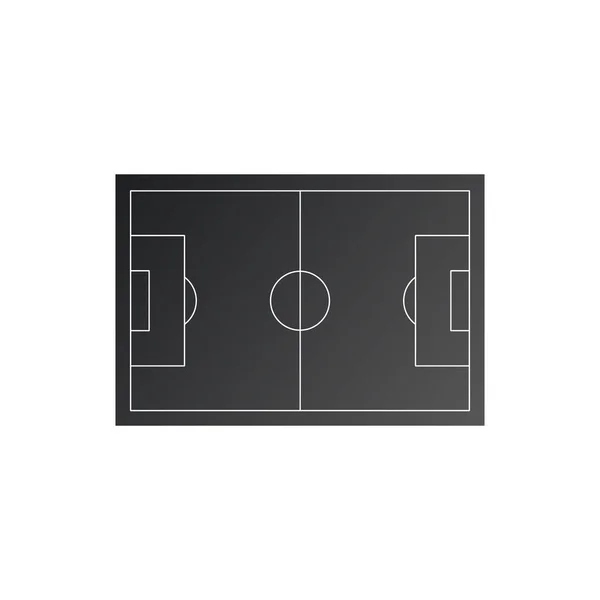 Икона футбольного поля. Простая иллюстрация иконки вектора футбольного или футбольного поля для паутины. Векторная иллюстрация на белом фоне — стоковый вектор