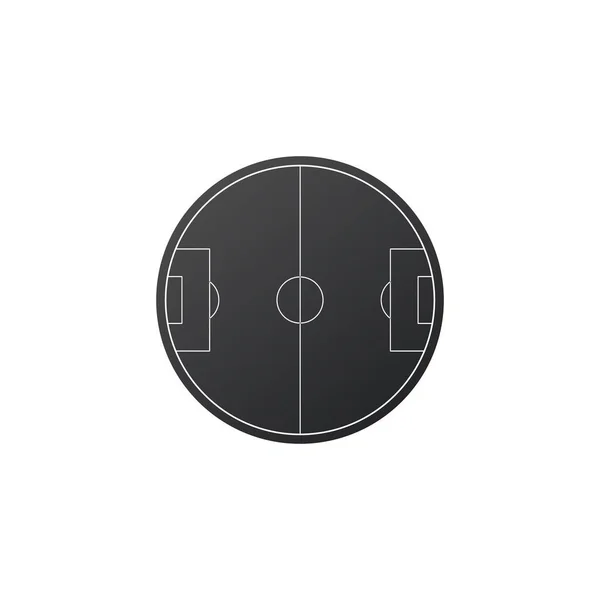 Icono de campo de fútbol. Ilustración simple de fútbol o campo de fútbol icono de vector para la web. Ilustración vectorial aislada sobre fondo blanco — Archivo Imágenes Vectoriales