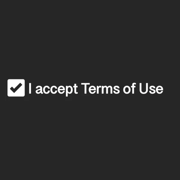 I accept terms of use web checkbox. accepting new terms, conditions, corrections in agreement, vector illustration. — Stock Vector