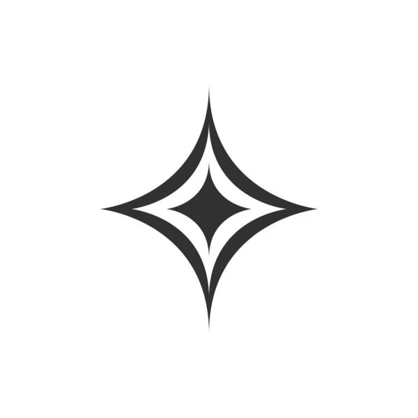 Star Logo Template, conceito limpo e fresco. ilustração vetorial isolada sobre fundo branco . —  Vetores de Stock