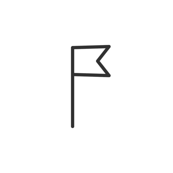 Εικονίδιο διάρθρωσης σημαίας. γραμμικό σύμβολο στυλ για κινητό concept και σχεδίαση ιστού. Σελιδοδείκτη απλή γραμμή διανυσματικό εικονίδιο. Σύμβολο, εικονογράφηση λογότυπου. — Διανυσματικό Αρχείο