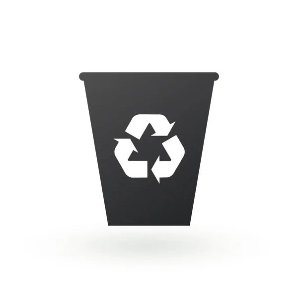 Recycle bin vector icon. Reuse or reduce symbol. vector illustration isolated on white background. — Stock Vector