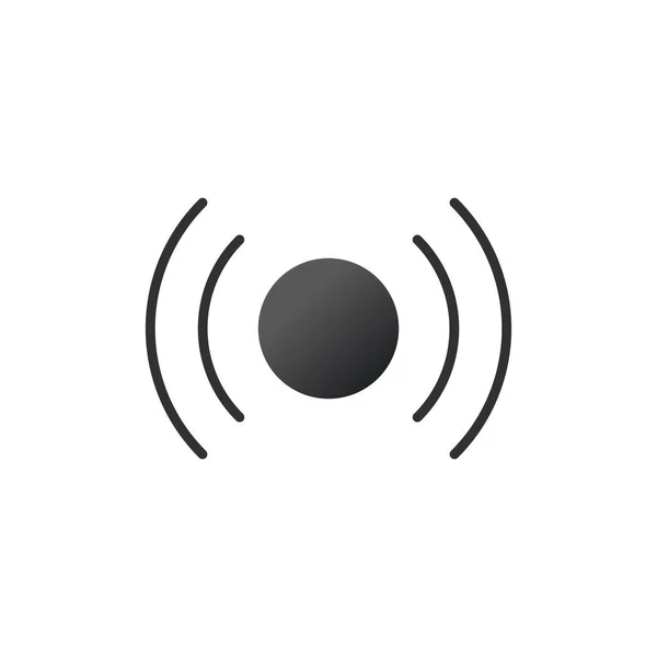Icona wifi onde su entrambi i lati, icona semplice. illustrazione vettoriale isolata su sfondo bianco . — Vettoriale Stock