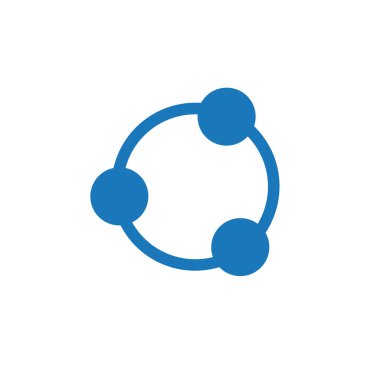 Sosyal ve İlişki Ekibi Toplum ve Toplum için İkon Logosu. Vektör illüstrasyonu beyaz arkaplanda izole edildi