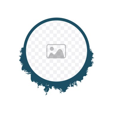 Modern daire şekli veya fotoğraf çerçevesi. Vektör grafik tasarım.