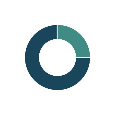 Yeşil daire grafik Infographic template 2 seçenekleri veya sunuları, reklam, düzenleri, yıllık raporlar için adımları ile mavi. Beyaz arka plan üzerinde izole vektör çizim.