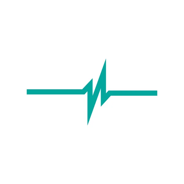 Linear Cardiogram. Cardiology heart beat monitor. Ecg. Pulse line. Isolated vector illustration. — Stock Vector