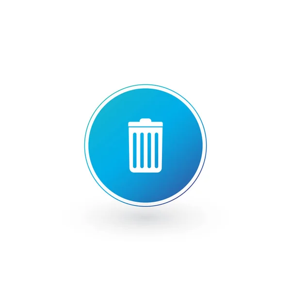 Löschen Sie Symbol, Mülleimer, Papierkorb, Müllschild isoliert auf weißem Hintergrund. kann für Web site, ui, apps verwendet werden. Präsentationen. — Stockvektor