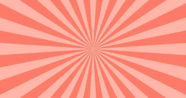 Abstract Coral Sun rays vector background. Summer sunny 4K design.