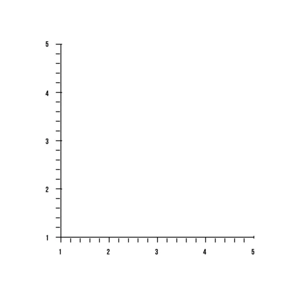 Vektorillustration des mathematischen Koordinatensystems — Stockvektor