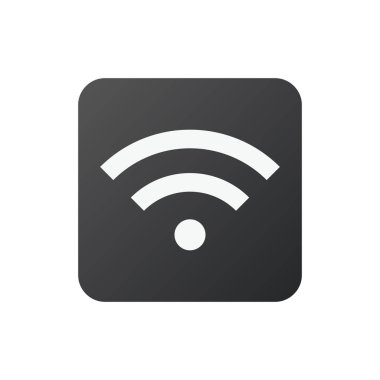 Wifi Simgesi. Web sitenizin tasarımı için kablosuz ağ sembolü, uygulama