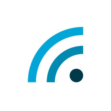 Wifi Simgesi. Web sitenizin tasarımı için kablosuz ağ sembolü, uygulama