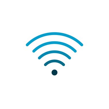 Kablosuz sinyal göstergesi yüksek tam sinyal simgesi basit simge. Stok Vektörü