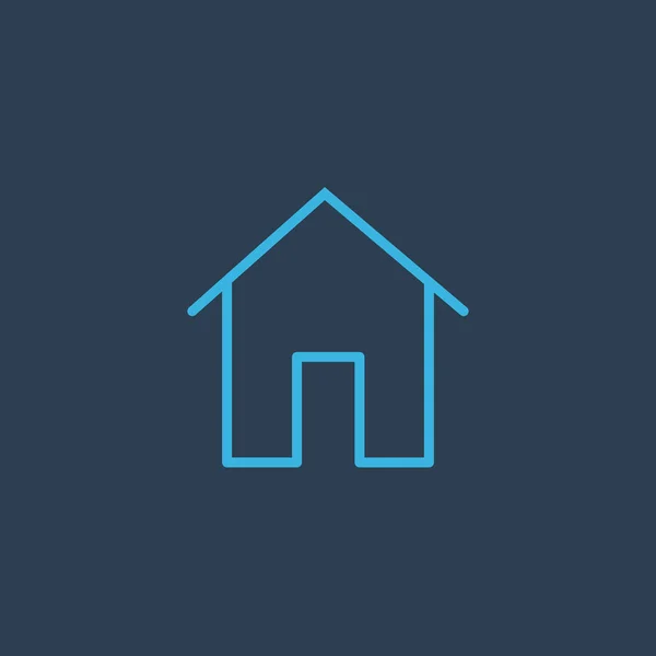 Maison linéaire icône de la maison. Illustration vectorielle de stock isolée sur wh — Image vectorielle