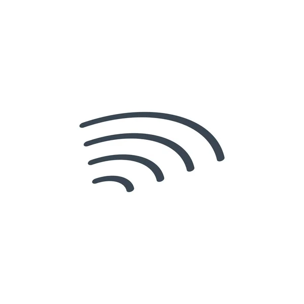 Simbolo del segnale di rete wireless ismetrico. icona wifi. Illustrazione vettoriale di serie isolata su sfondo bianco . — Vettoriale Stock
