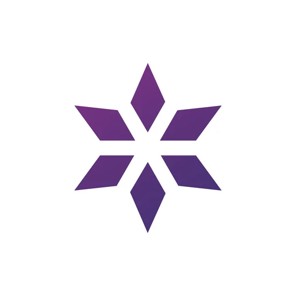 Diamont or rhombus Star or flower shape. Stock Vector illustrati — Stock Vector