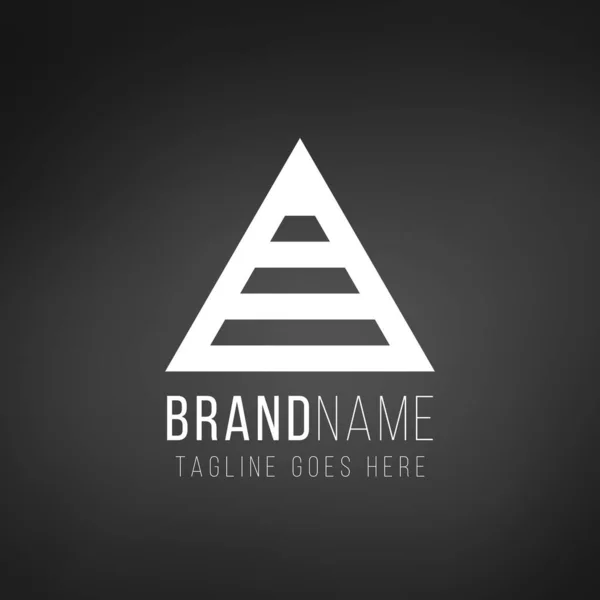 Diseño Del Logotipo Del Triángulo Geométrico Concepto Identidad Empresarial Tecnología — Vector de stock