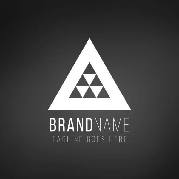 Diseño Del Logotipo Del Triángulo Geométrico Concepto Identidad Empresarial Tecnología — Vector de stock