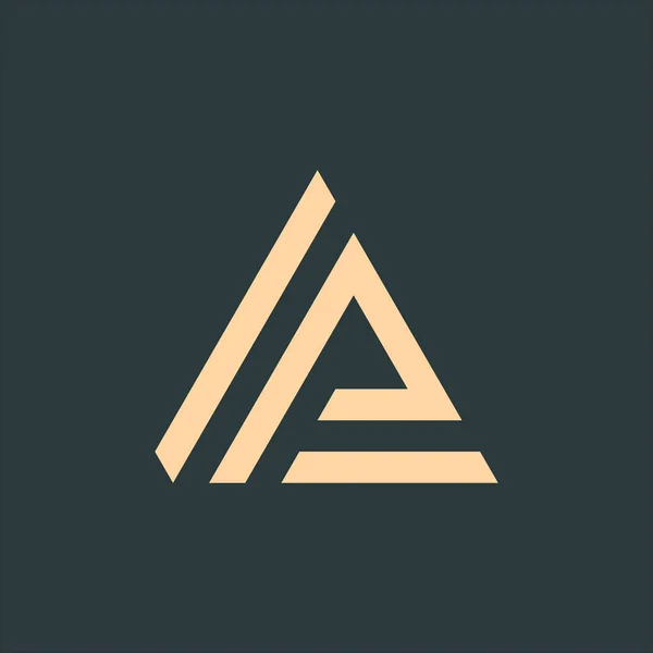 Triangle Geometry Logo Technology Business Identity Concept Creative Corporate Template — 스톡 벡터