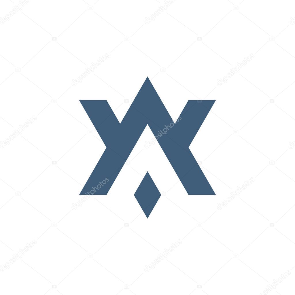 AV VA A V initial based letter icon geometric logo. Technology business identity concept. Creative corporate template. Stock Vector illustration isolated