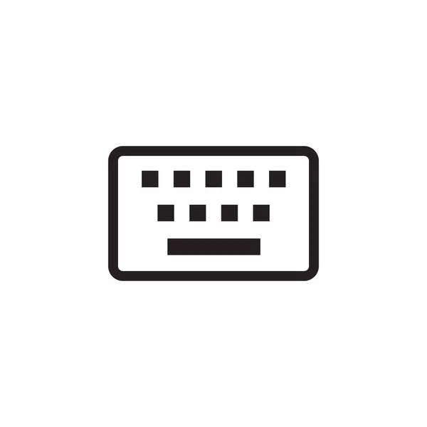 Wirtualny ekran dotykowy ikona klawiatury dla aplikacji i oprogramowania. Ilustracja wektora na białym tle. — Wektor stockowy