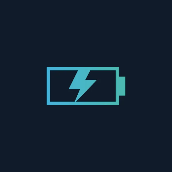 Gadget baterie nabíjecí ikona, Stock vektorové ilustrace izolované na modrém pozadí. — Stockový vektor