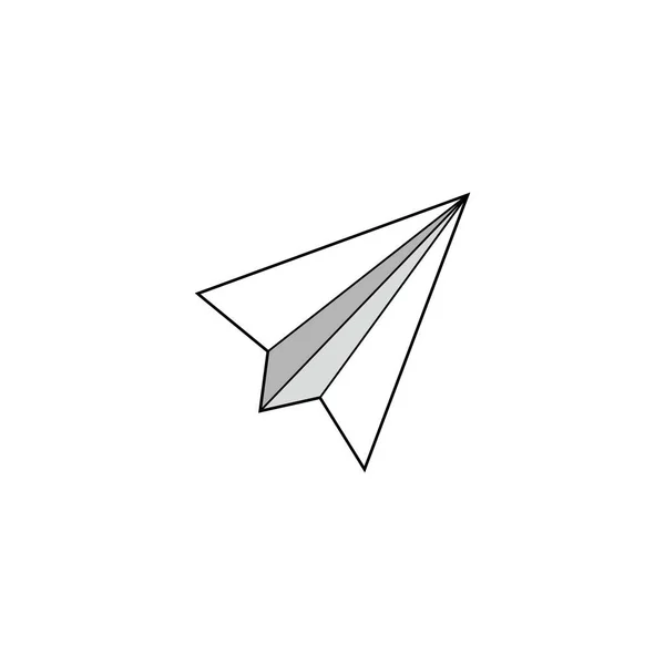 Паперовий Літак Стокове Векторні Ілюстрації Ізольовані — стоковий вектор