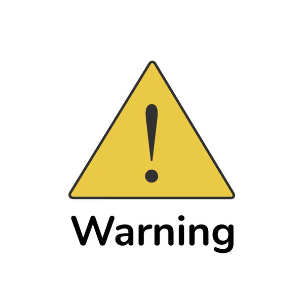 Warning Alert Signage Symbol Icon Isolated White Background Vector