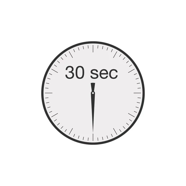 Egyszerű Másodperc Vagy Perc Időzítő Készletvektor Illusztráció Elkülönítve — Stock Vector
